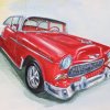 55Chevy red